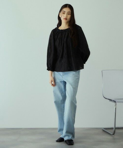 VICKY / ビッキー シャツ・ブラウス | フラワーレーススモックブラウス≪手洗い可能≫ | 詳細10