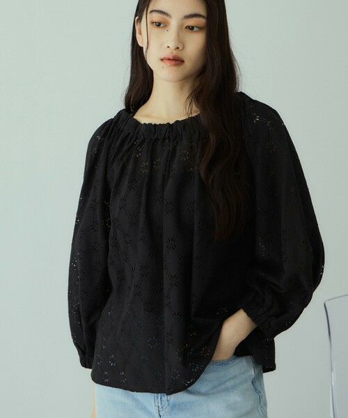 VICKY / ビッキー シャツ・ブラウス | フラワーレーススモックブラウス≪手洗い可能≫ | 詳細11