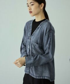 VICKY / ビッキー シャツ・ブラウス | リヨセルVネックブラウス≪洗濯機で洗える≫