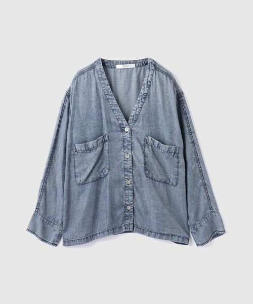 VICKY / ビッキー シャツ・ブラウス | リヨセルVネックブラウス≪洗濯機で洗える≫ | 詳細4