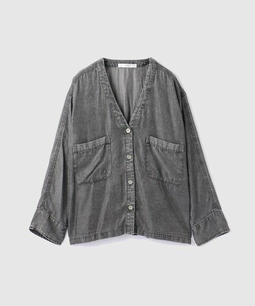 VICKY / ビッキー シャツ・ブラウス | リヨセルVネックブラウス≪洗濯機で洗える≫ | 詳細10