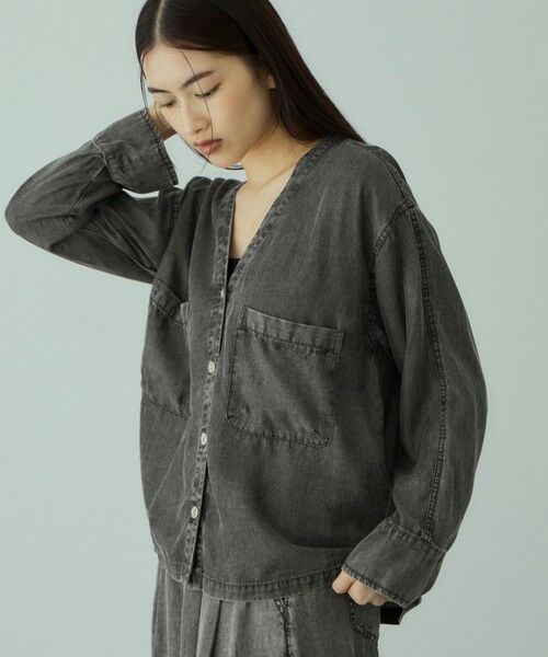 VICKY / ビッキー シャツ・ブラウス | リヨセルVネックブラウス≪洗濯機で洗える≫ | 詳細7