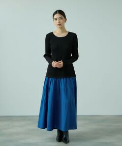 VICKY / ビッキー ロング・マキシ丈ワンピース | ドッキングライク軽量ニットワンピース≪手洗い可能≫