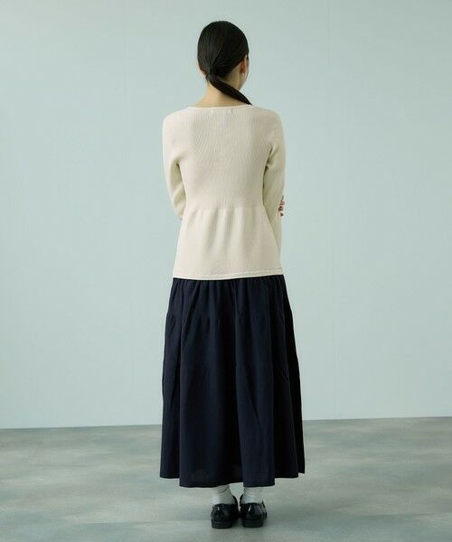 VICKY / ビッキー ロング・マキシ丈ワンピース | ドッキングライク軽量ニットワンピース≪手洗い可能≫ | 詳細4