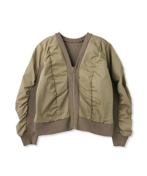 VICKY / ビッキー テーラードジャケット | ミラノリブギャザーZIPブルゾン | 詳細7