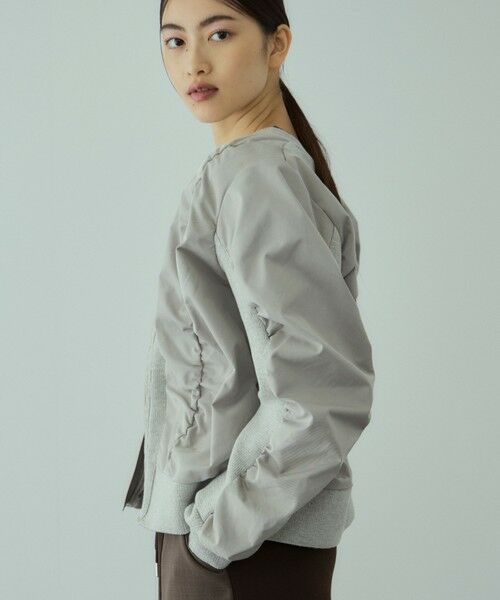 VICKY / ビッキー テーラードジャケット | ミラノリブギャザーZIPブルゾン | 詳細11