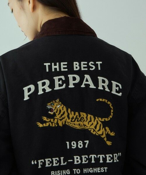 VICKY / ビッキー テーラードジャケット | TIGER刺繍ダックジャケット≪手洗い可能≫ | 詳細6