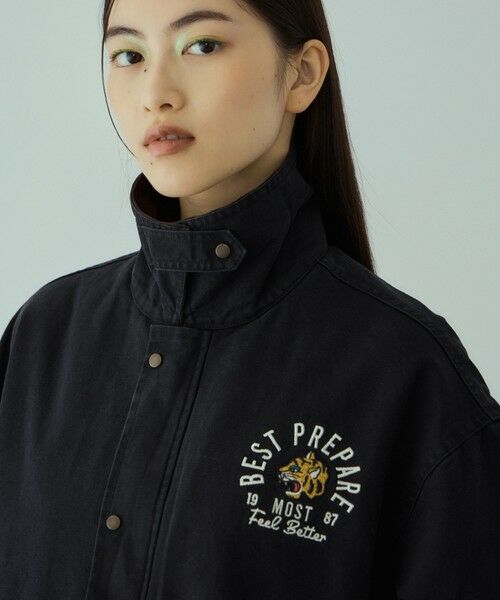 VICKY / ビッキー テーラードジャケット | TIGER刺繍ダックジャケット≪手洗い可能≫ | 詳細9