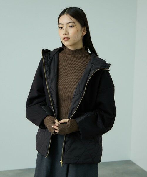 VICKY / ビッキー テーラードジャケット | キルトダンボールコクーンスリーブブルゾン | 詳細1