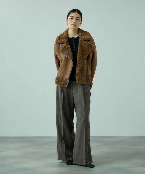 VICKY / ビッキー ダウンジャケット・ベスト | フェイクムートンボアブルゾン | 詳細2