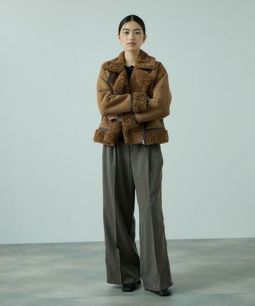 VICKY / ビッキー ダウンジャケット・ベスト | フェイクムートンボアブルゾン | 詳細3