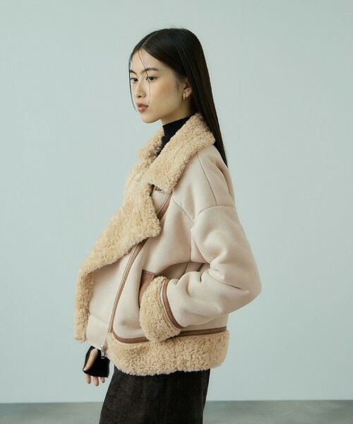 VICKY / ビッキー ダウンジャケット・ベスト | フェイクムートンボアブルゾン | 詳細6