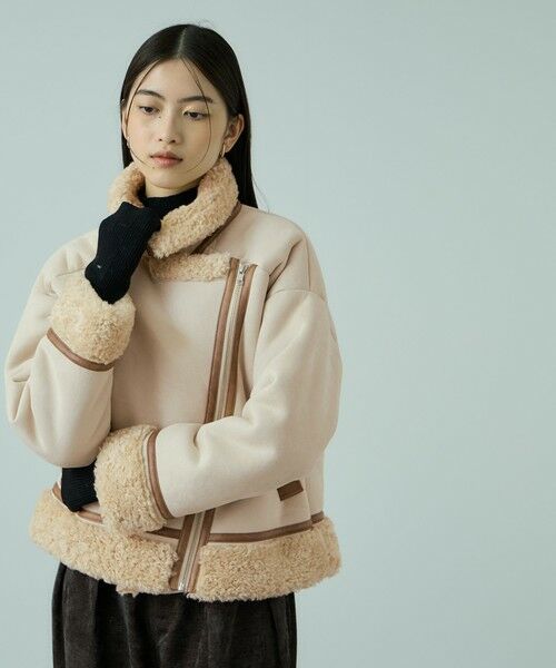 VICKY / ビッキー ダウンジャケット・ベスト | フェイクムートンボアブルゾン | 詳細8