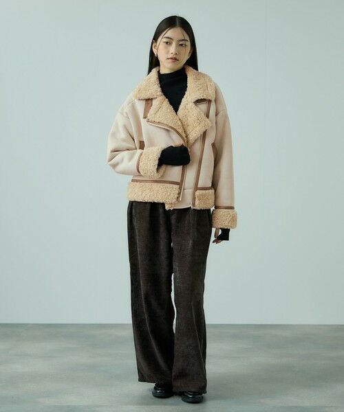 VICKY / ビッキー ダウンジャケット・ベスト | フェイクムートンボアブルゾン | 詳細10