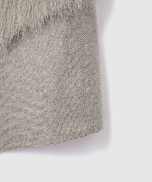 VICKY / ビッキー ダウンジャケット・ベスト | フロントフェイクファーニットベスト | 詳細8