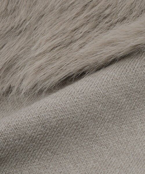 VICKY / ビッキー ダウンジャケット・ベスト | フロントフェイクファーニットベスト | 詳細9