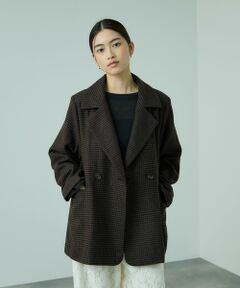 VICKY / ビッキー テーラードジャケット | ツィーディチェックWボタンジャコット