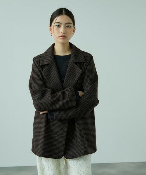 VICKY / ビッキー テーラードジャケット | ツィーディチェックWボタンジャコット | 詳細1