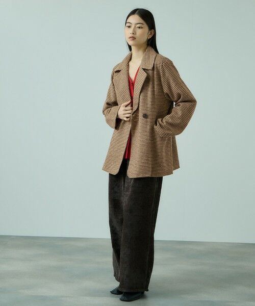 VICKY / ビッキー テーラードジャケット | ツィーディチェックWボタンジャコット | 詳細9