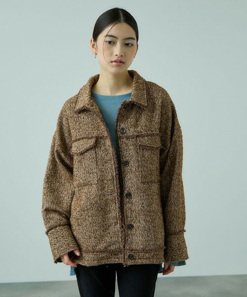 VICKY / ビッキー テーラードジャケット | MIXツィードCPOジャケット | 詳細15