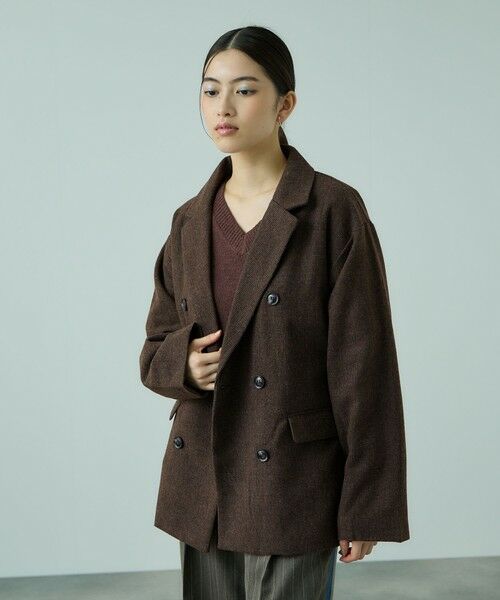 VICKY / ビッキー テーラードジャケット | ツィーディファインチェックジャコット | 詳細10