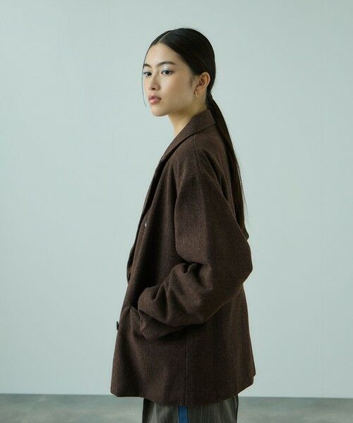 VICKY / ビッキー テーラードジャケット | ツィーディファインチェックジャコット | 詳細11