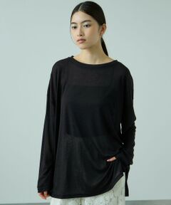 VICKY / ビッキー カットソー | セミシアーオーバーサイズカットソー≪手洗い可能≫