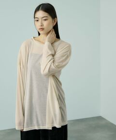 VICKY / ビッキー カットソー | セミシアーオーバーサイズカットソー≪手洗い可能≫