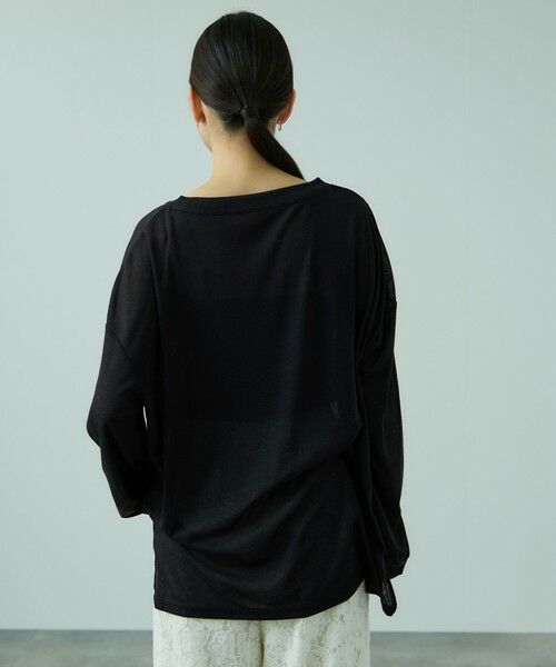 VICKY / ビッキー カットソー | セミシアーオーバーサイズカットソー≪手洗い可能≫ | 詳細3