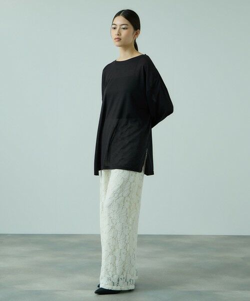 VICKY / ビッキー カットソー | セミシアーオーバーサイズカットソー≪手洗い可能≫ | 詳細4