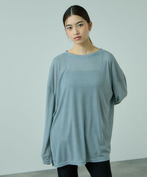 VICKY / ビッキー カットソー | セミシアーオーバーサイズカットソー≪手洗い可能≫ | 詳細6