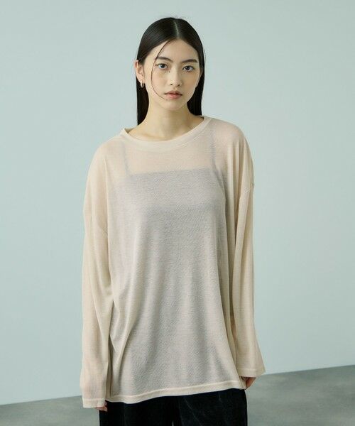 VICKY / ビッキー カットソー | セミシアーオーバーサイズカットソー≪手洗い可能≫ | 詳細14