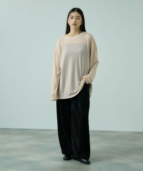 VICKY / ビッキー カットソー | セミシアーオーバーサイズカットソー≪手洗い可能≫ | 詳細15