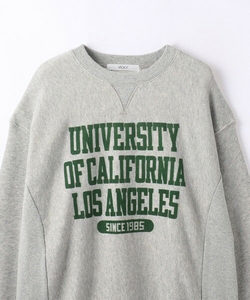 VICKY / ビッキー カットソー | トンプキン裏毛カレッジロゴプルオーバー≪洗濯機で洗える≫ | 詳細12