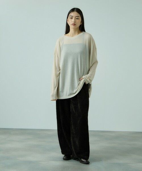 VICKY / ビッキー その他パンツ | サージ2タックワイドパンツ≪手洗い可能≫ | 詳細1