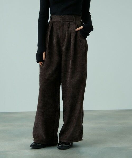 VICKY / ビッキー その他パンツ | サージ2タックワイドパンツ≪手洗い可能≫ | 詳細3