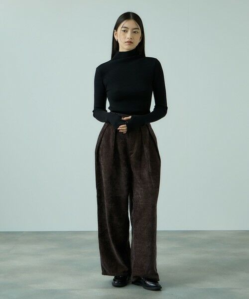 VICKY / ビッキー その他パンツ | サージ2タックワイドパンツ≪手洗い可能≫ | 詳細5