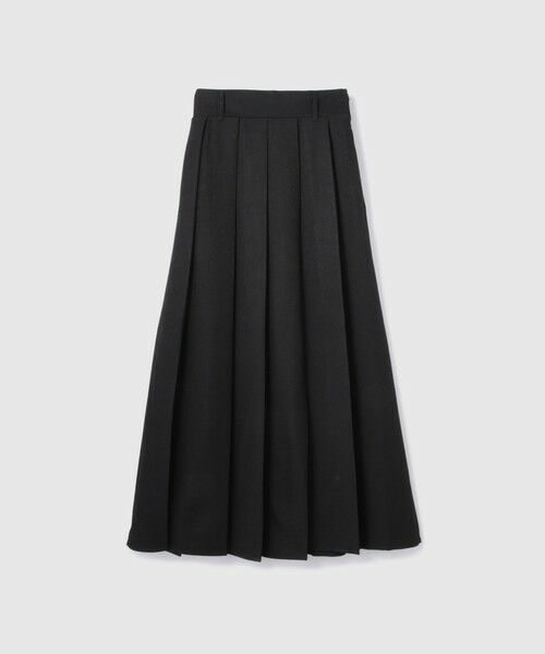 VICKY / ビッキー ミニ・ひざ丈スカート | ワイドプリーツスリットスカート≪手洗い可能≫ | 詳細4