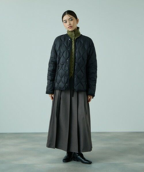 VICKY / ビッキー ミニ・ひざ丈スカート | ワイドプリーツスリットスカート≪手洗い可能≫ | 詳細13