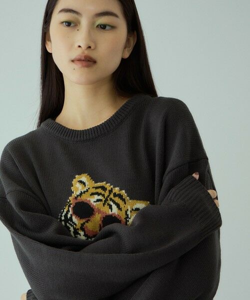 VICKY / ビッキー ニット・セーター | アニマルジャカードニットプルオーバー≪手洗い可能≫ | 詳細10