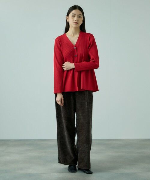 VICKY / ビッキー カーディガン・ボレロ | ライトウェイトペプラムニットカーディガン≪手洗い可能≫ | 詳細3