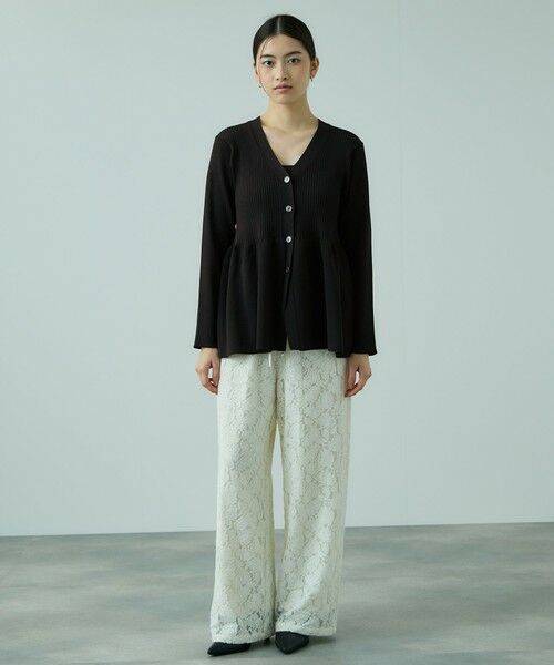 VICKY / ビッキー カーディガン・ボレロ | ライトウェイトペプラムニットカーディガン≪手洗い可能≫ | 詳細13