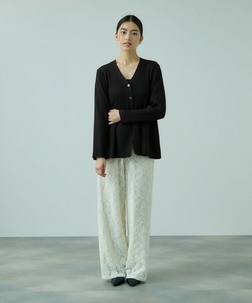 VICKY / ビッキー カーディガン・ボレロ | ライトウェイトペプラムニットカーディガン≪手洗い可能≫ | 詳細14