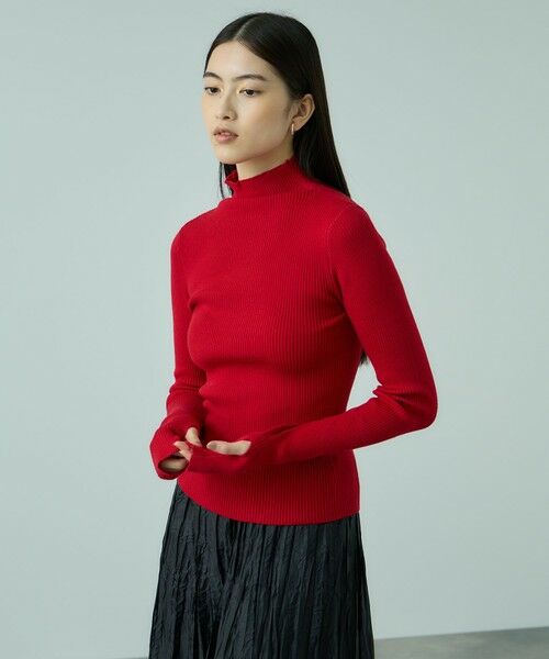 VICKY / ビッキー ニット・セーター | サムホールハイネックニットプルオーバー≪手洗い可能≫ | 詳細1