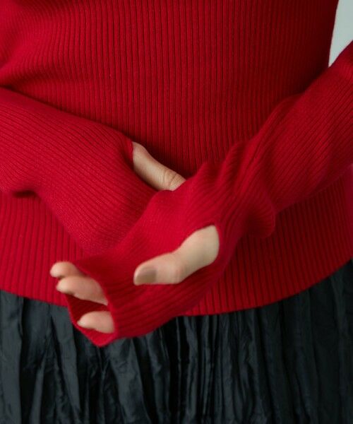VICKY / ビッキー ニット・セーター | サムホールハイネックニットプルオーバー≪手洗い可能≫ | 詳細7