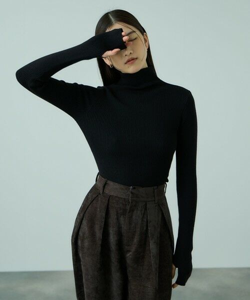 VICKY / ビッキー ニット・セーター | サムホールハイネックニットプルオーバー≪手洗い可能≫ | 詳細8