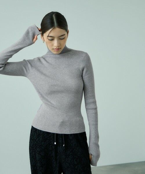 VICKY / ビッキー ニット・セーター | サムホールハイネックニットプルオーバー≪手洗い可能≫ | 詳細15