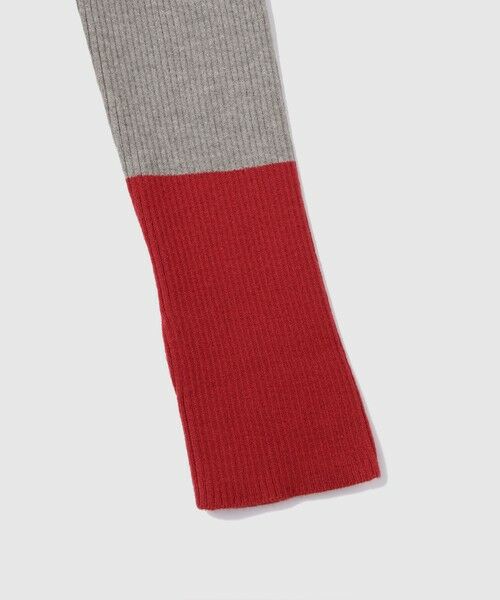 VICKY / ビッキー ニット・セーター | 配色キーネックリブニットプルオーバー≪手洗い可能≫ | 詳細13