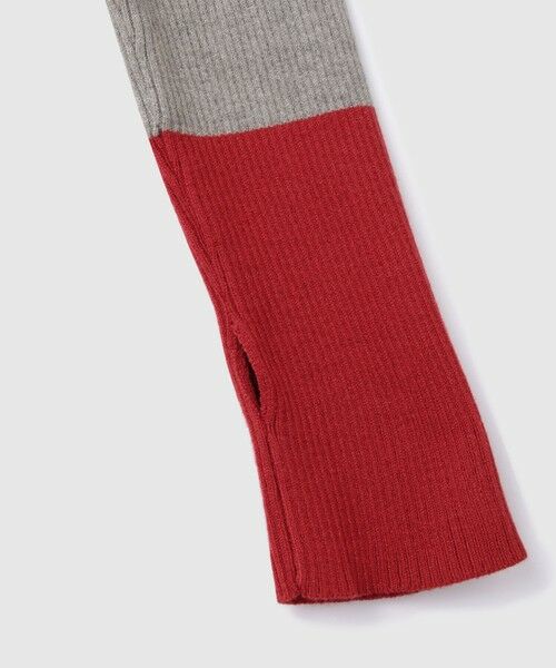 VICKY / ビッキー ニット・セーター | 配色キーネックリブニットプルオーバー≪手洗い可能≫ | 詳細14