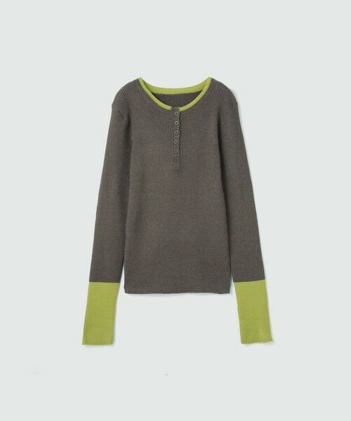 VICKY / ビッキー ニット・セーター | 配色キーネックリブニットプルオーバー≪手洗い可能≫ | 詳細22